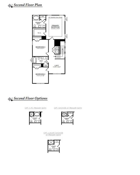 2D floor plan layout of this home in Church Creek Landing, Charleston, SC (Image 3).