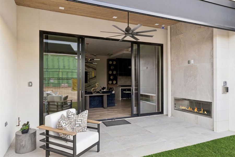 Exterior details and patio area of a home in , Southlake (Image 24).