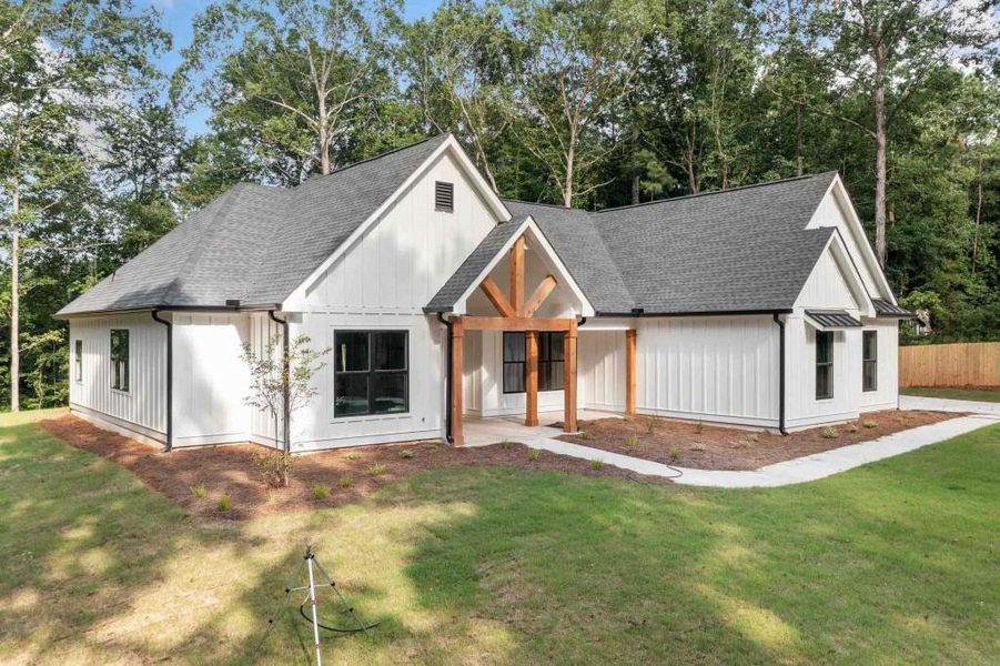 Front exterior of a new home in , Jackson, GA, highlighting curb appeal (Image 17).