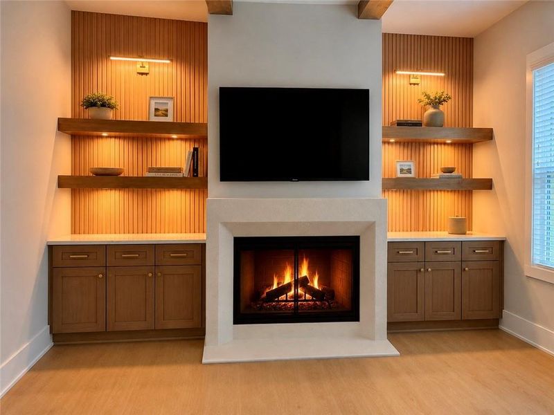 Furnished interior view inside a new home in , Flowery Branch (Image 18).
