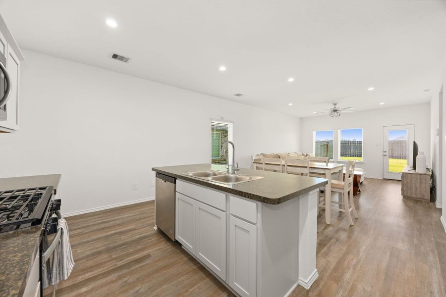Furnished interior view inside a new home in Breckenridge Forest, Spring (Image 11).