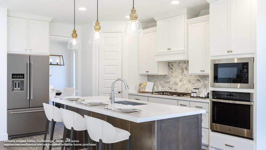Furnished interior view inside a new home in Parmer Ranch 50', Georgetown (Image 6).