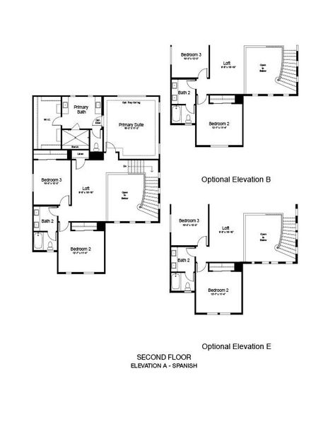 2D floor plan layout of this home in Aloravita South, Peoria, AZ (Image 3).