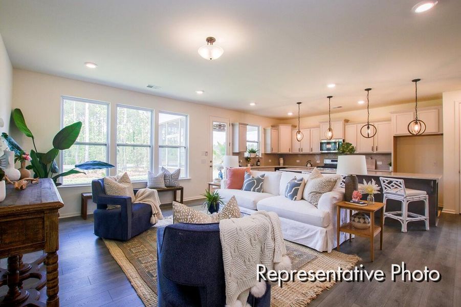 Furnished interior view inside a new home in , Ravenel (Image 19).