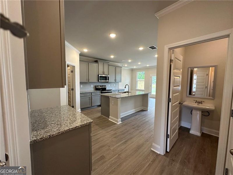 Furnished interior view inside a new home in Mulberry Summit, Flowery Branch (Image 4).