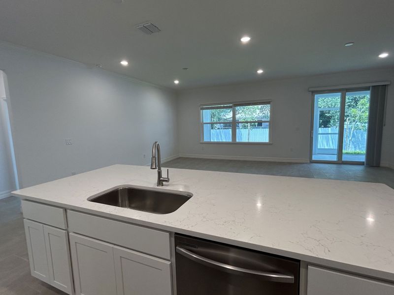 Furnished interior view inside a new home in Burnt Store, Cape Coral (Image 6). Furnished interior view inside a new home in Burnt Store, Cape Coral (Image 6).