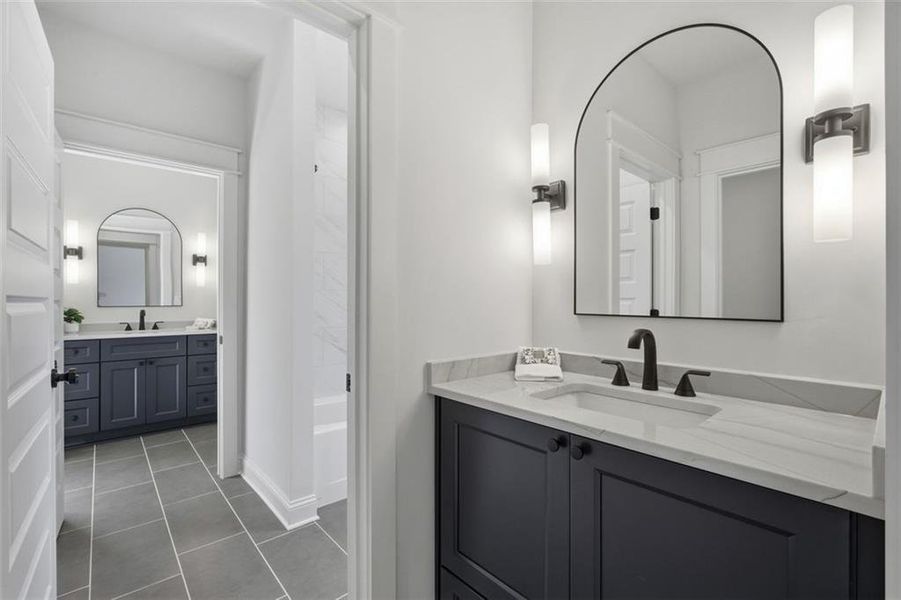 Furnished interior view inside a new home in , Marietta (Image 42).