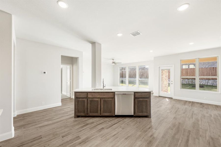 Furnished interior view inside a new home in Homestead at Daniel Farms, DeSoto (Image 13).