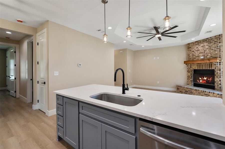 Furnished interior view inside a new home in , Gun Barrel City (Image 7).