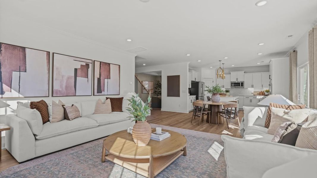 Representative furnished interior of a home built from the Wynwood by DRB Homes in Oakmont Manor, Oxford (Image 12).