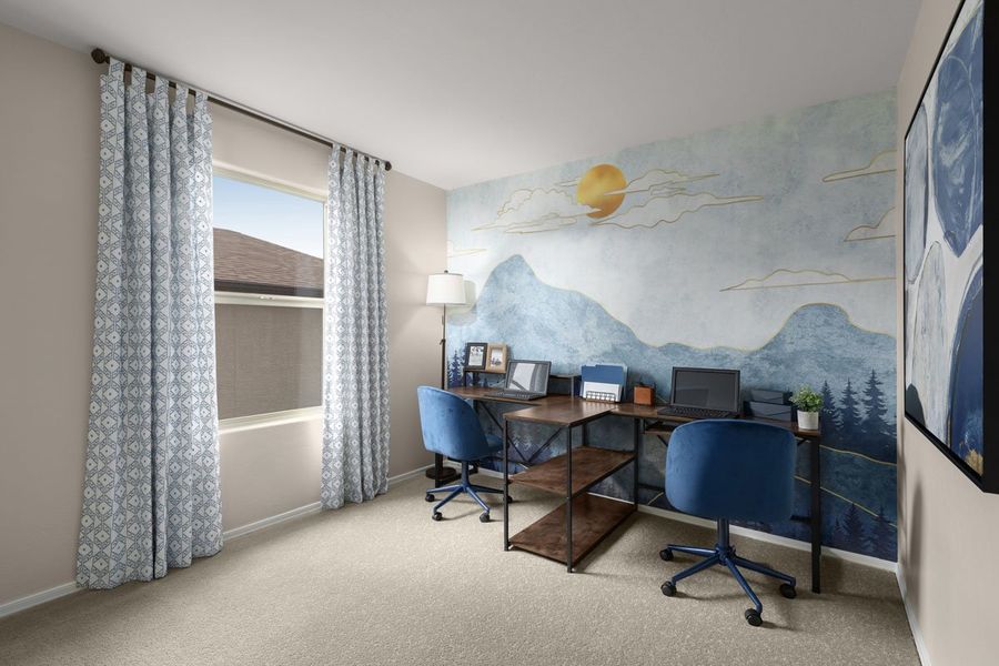 Representative furnished interior of a home built from the 1609 by KB Home in Enclaves at Tumamoc, Tucson (Image 12).