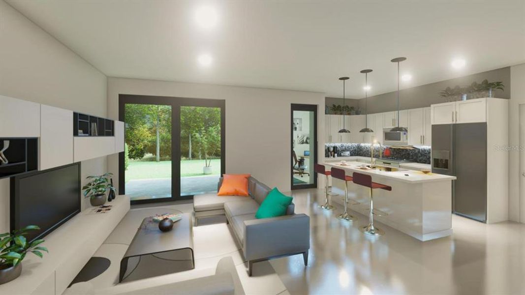 Furnished interior view inside a new home in , Port Charlotte (Image 13).