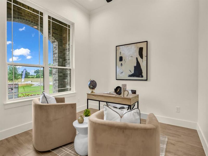 Furnished interior view inside a new home in , Decatur (Image 3).