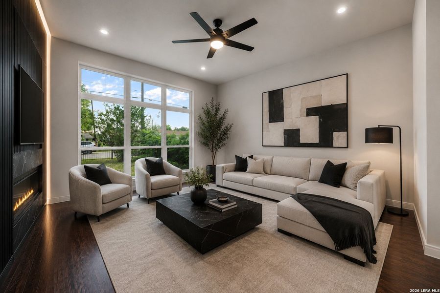 Furnished interior view inside a new home in , San Antonio (Image 6). Furnished interior view inside a new home in , San Antonio (Image 6).