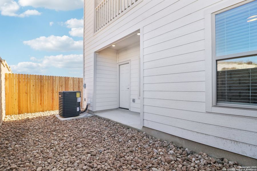 Exterior details and patio area of a home in Magnolia Village, San Antonio (Image 32). Exterior details and patio area of a home in Magnolia Village, San Antonio (Image 32).