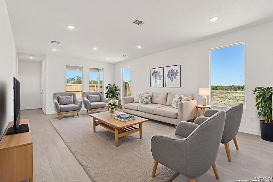 Furnished interior view inside a new home in Summerlin: Eventide Collection, San Antonio (Image 8).
