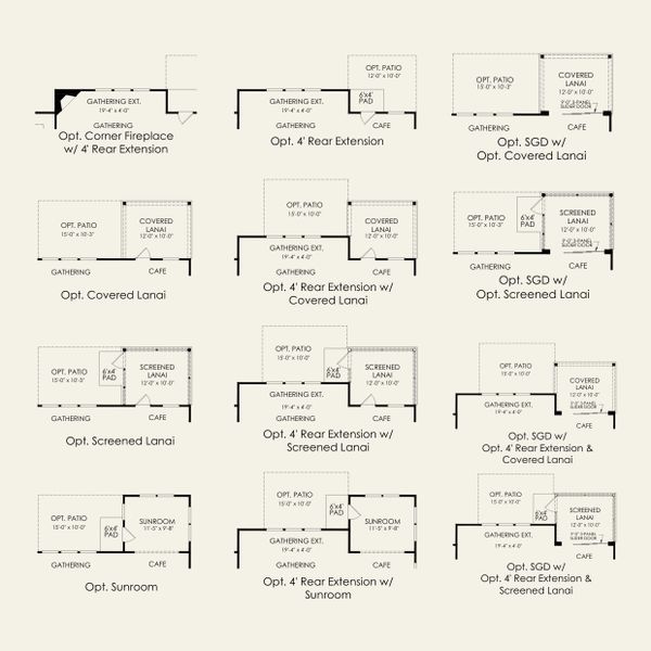 2D floor plan layout for the Vanderbilt by Pulte Homes in Riverstone, Monroe, NC (Image 24).