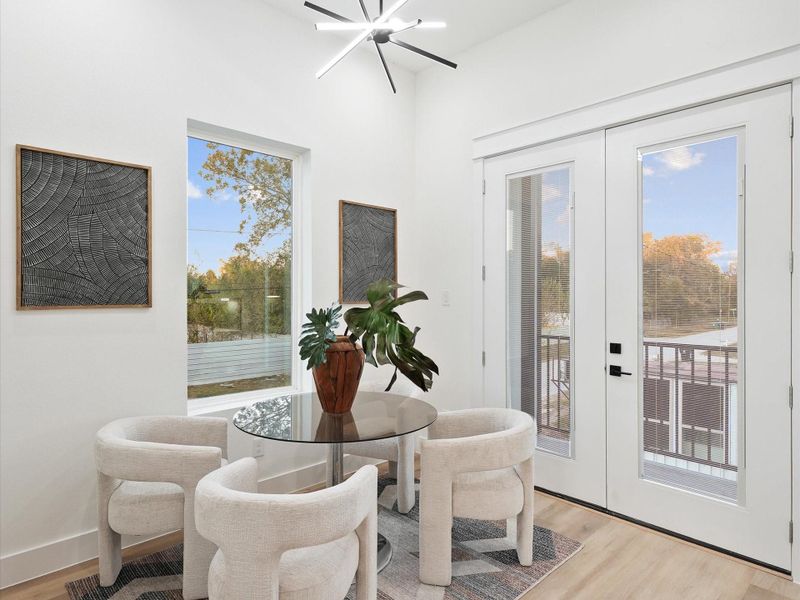 Furnished interior view inside a new home in , Houston (Image 23).