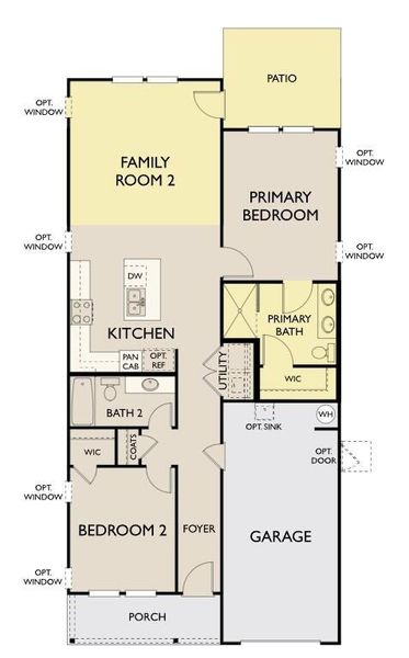 2D floor plan layout of this home in Hammock Walk at Nexton, Summerville, SC (Image 4). 2D floor plan layout of this home in Hammock Walk at Nexton, Summerville, SC (Image 4).