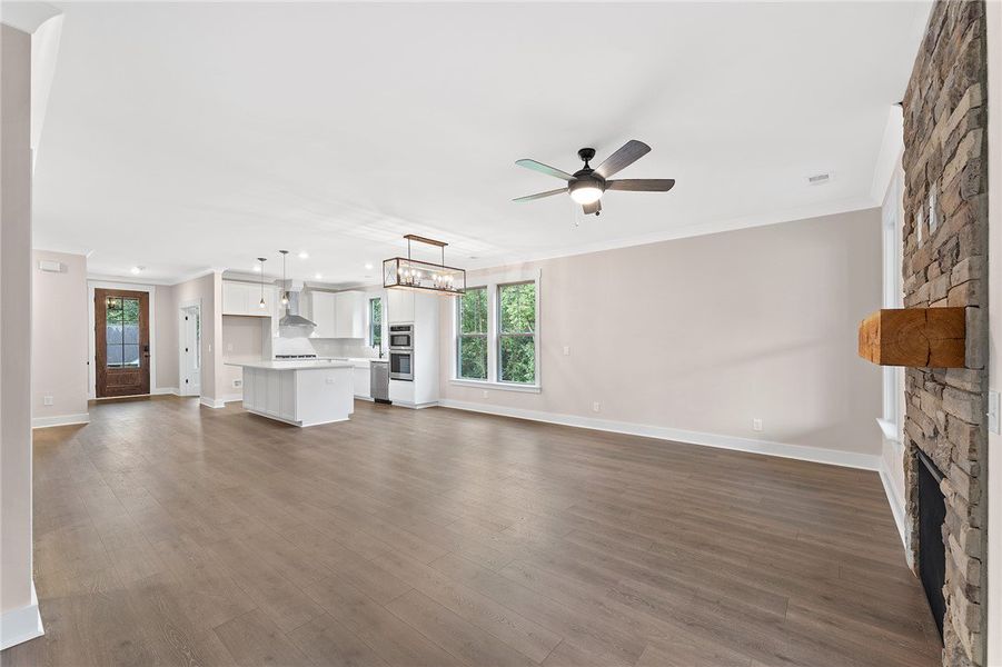 Images of a different home with a similar floor pl