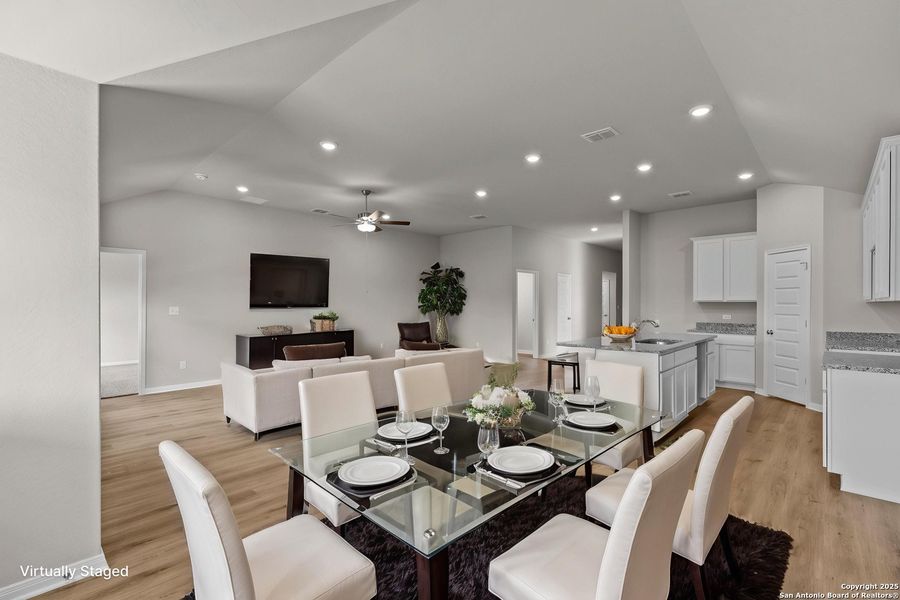 Furnished interior view inside a new home in Chaparral Ranch, Floresville (Image 10).