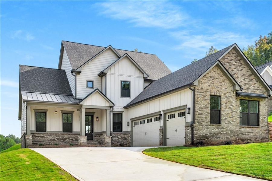 Front exterior of a new home in , Jefferson, GA, highlighting curb appeal (Image 2).