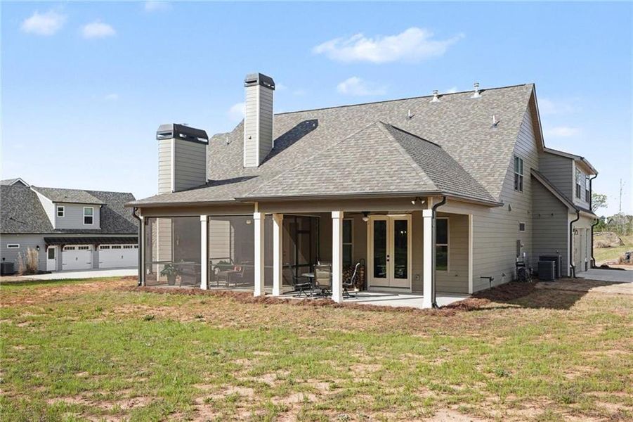 Exterior details and patio area of a home in , Williamson (Image 22).