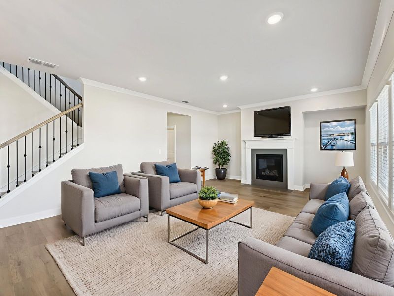 Furnished interior view inside a new home in River Pointe, Monroe (Image 3).