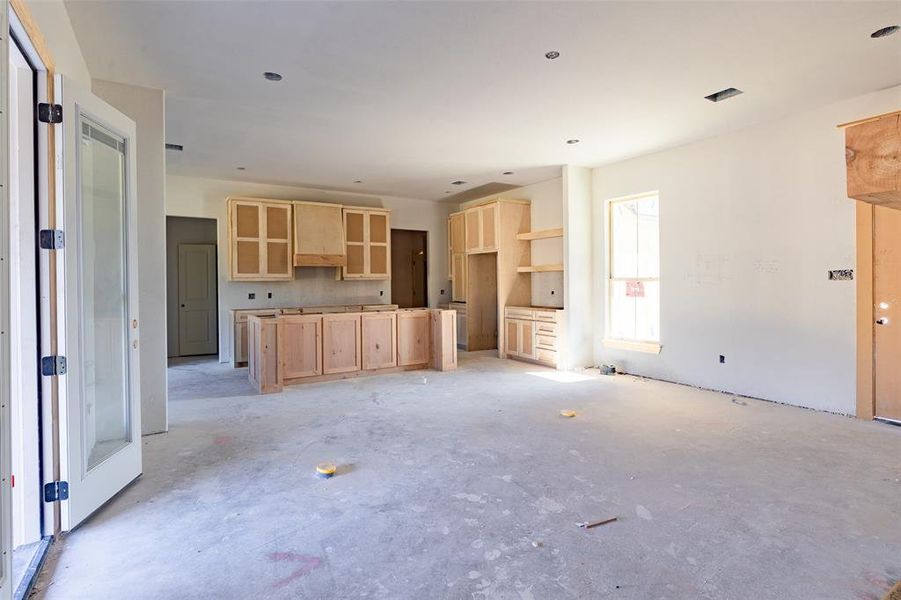 View of unfurnished living room