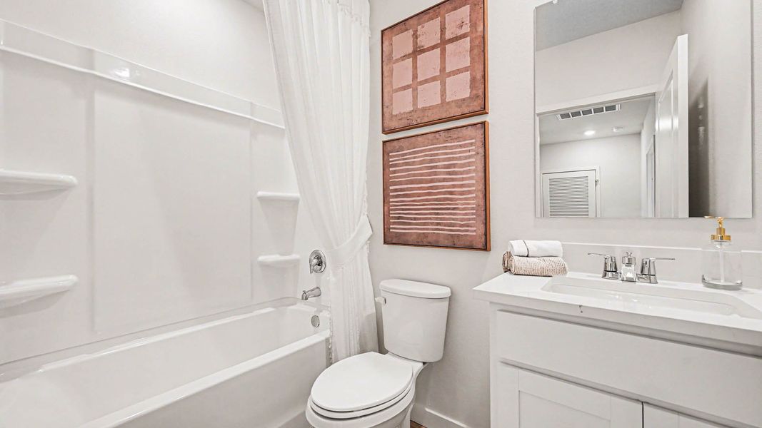 Representative furnished interior of a home built from the San Marco Exterior by D.R. Horton in Venetian Grove, Vero Beach (Image 19).