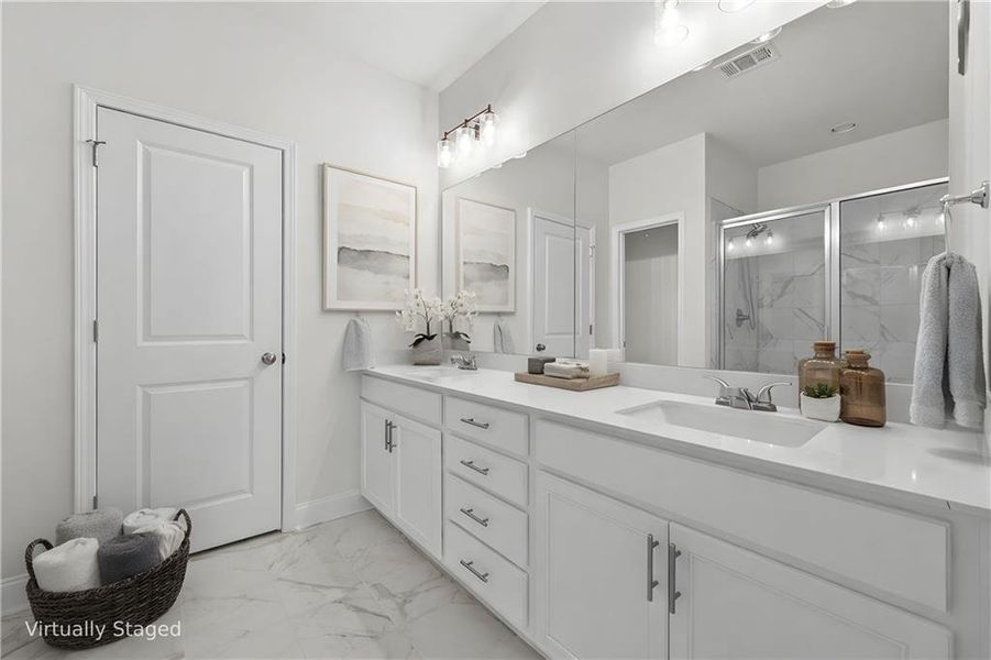 Furnished interior view inside a new home in , Sugar Hill (Image 18).