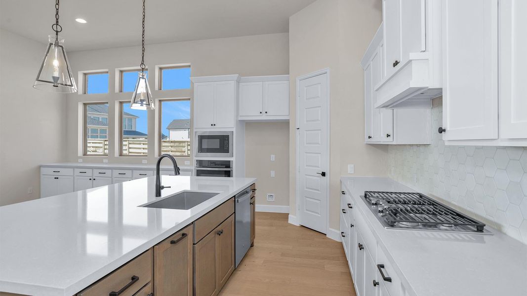 Furnished interior view inside a new home in Austin Point 60', Richmond (Image 5).