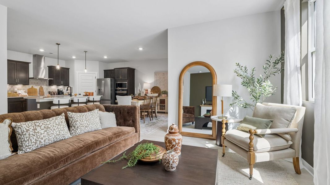 Representative furnished interior of a home built from the Cali by D.R. Horton in Reserve at Hickory Ridge, Columbia (Image 45). Representative furnished interior of a home built from the Cali by D.R. Horton in Reserve at Hickory Ridge, Columbia (Image 45).