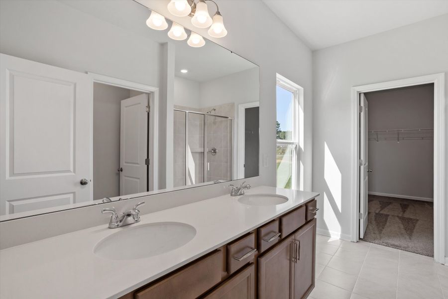 Furnished interior view inside a new home in Cambridge Reserve, Angier (Image 12).