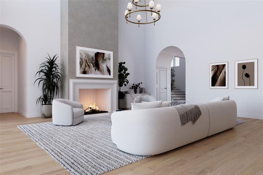 Furnished interior view inside a new home in , Dallas (Image 4). Furnished interior view inside a new home in , Dallas (Image 4).