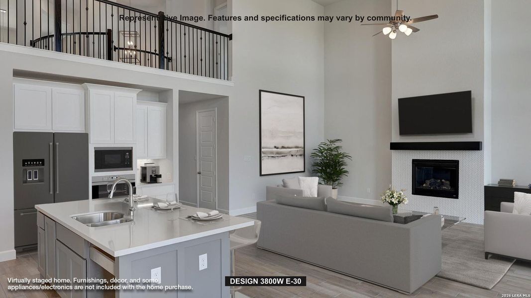Furnished interior view inside a new home in Kallison Ranch, San Antonio (Image 3).