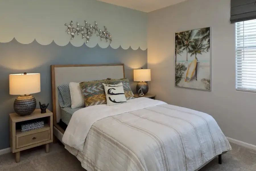Secondary center bedroom. Finishes and options may vary by community