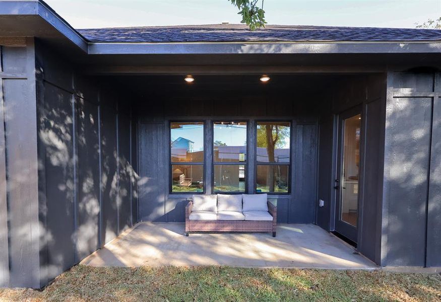 Exterior details and patio area of a home in , Fort Worth (Image 25).