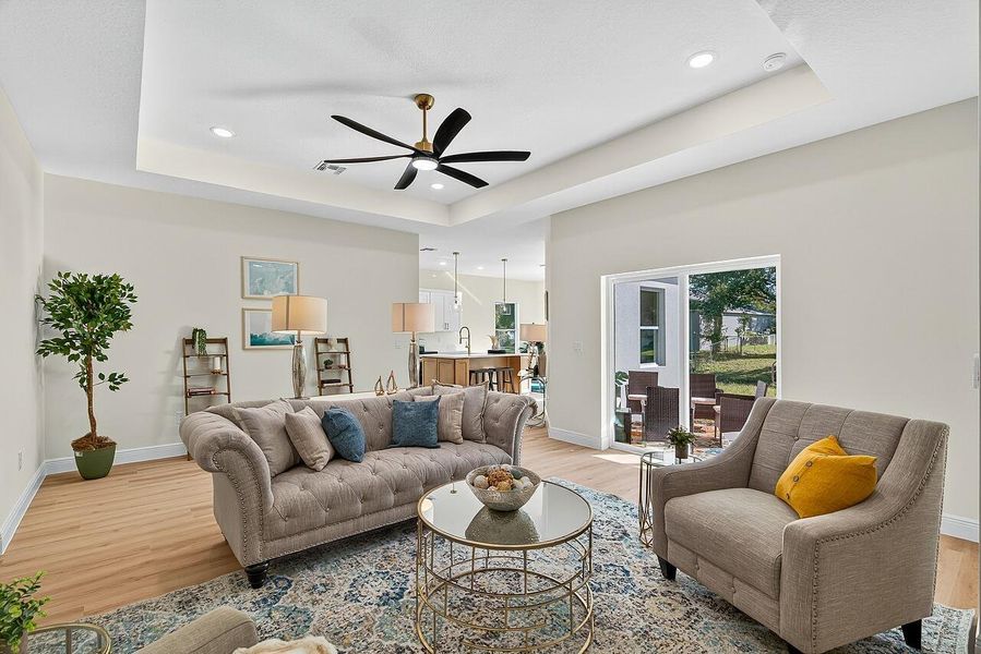 Furnished interior view inside a new home in , Vero Beach (Image 7). Furnished interior view inside a new home in , Vero Beach (Image 7).