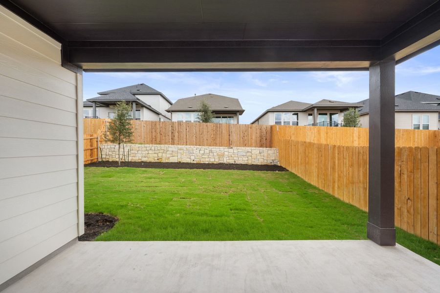 Exterior details and patio area of a home in Heritage, Dripping Springs (Image 29). Exterior details and patio area of a home in Heritage, Dripping Springs (Image 29).