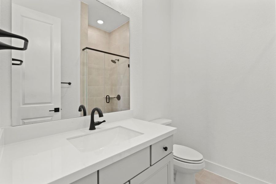 Furnished interior view inside a new home in Elyson 45' & 70', Katy (Image 12).