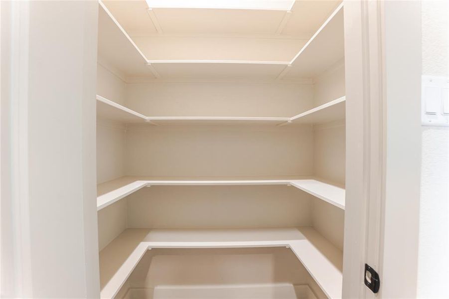 Pantry Number 2!!! This pantry offers more built-in shelves and offers plenty of space for all of your kitchen gadgets! Pantry Number 2!!! This pantry offers more built-in shelves and offers plenty of space for all of your kitchen gadgets!