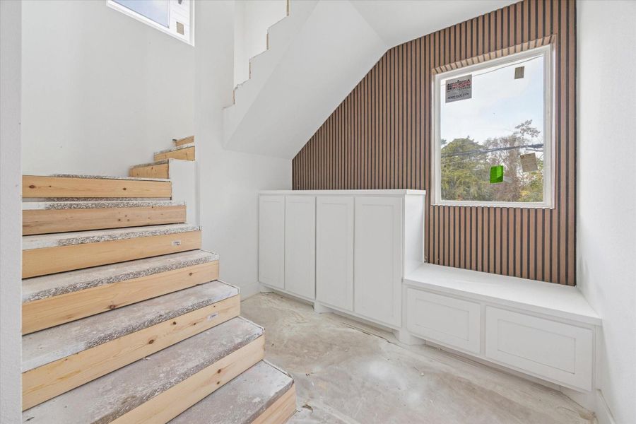 View of the mudroom as of December 12, 2025.