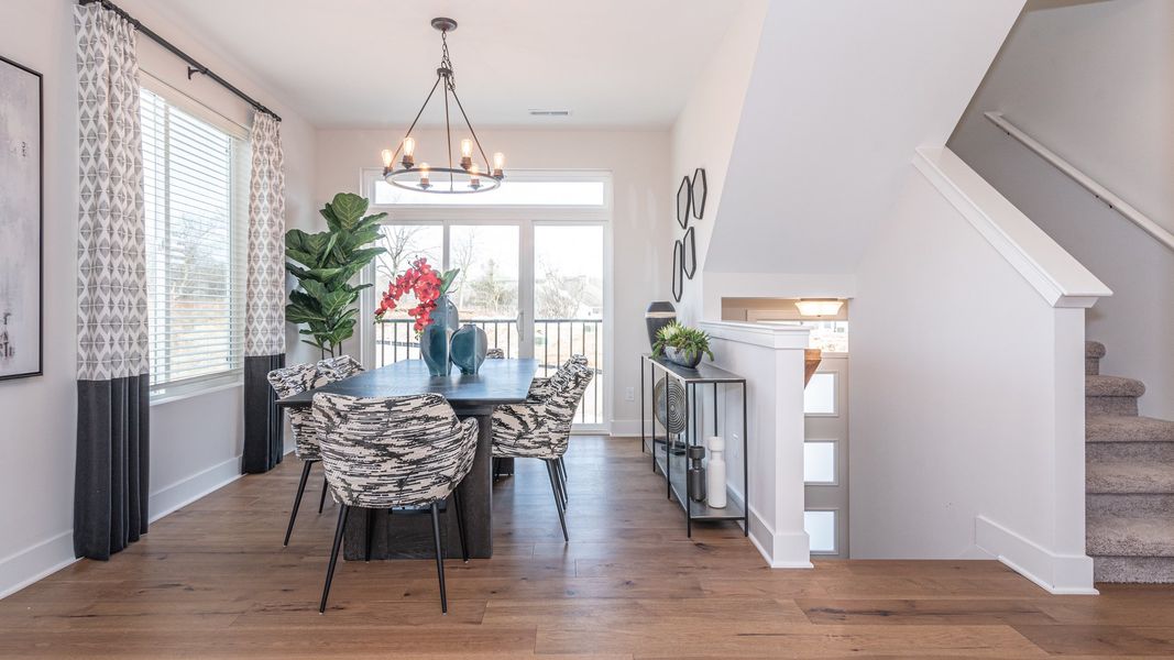 Representative furnished interior of a home built from the The Keswick Townhome (Interior Walk-Out) by Norfolk Homes in Bristol Ridge Townhomes, Ann Arbor (Image 7).