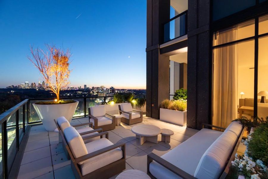 Exterior details and patio area of a home in , Atlanta (Image 2).