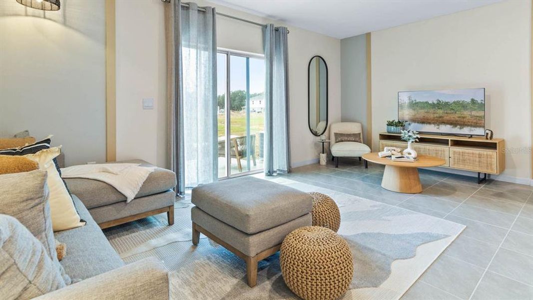 Furnished interior view inside a new home in , Davenport (Image 7).