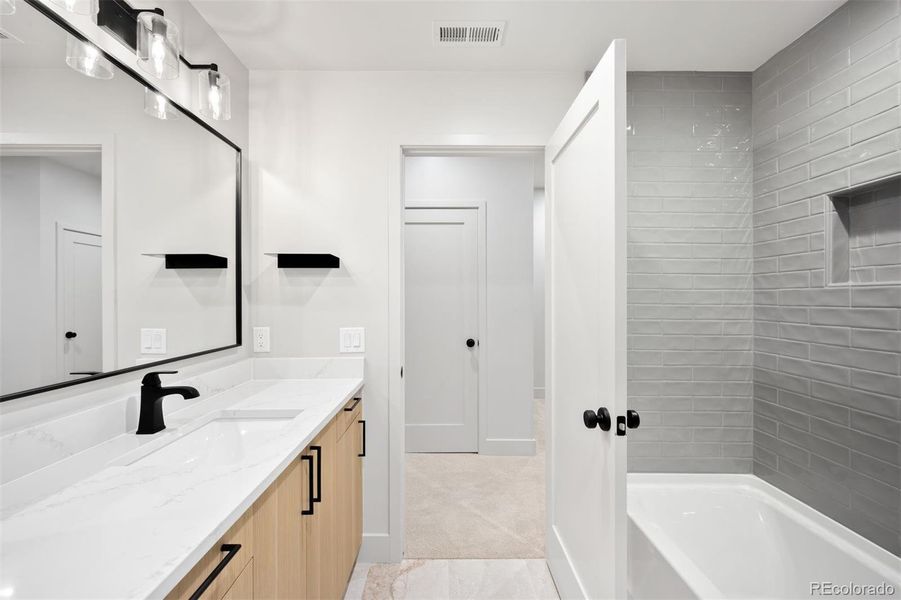 Furnished interior view inside a new home in , Denver (Image 11). Furnished interior view inside a new home in , Denver (Image 11).