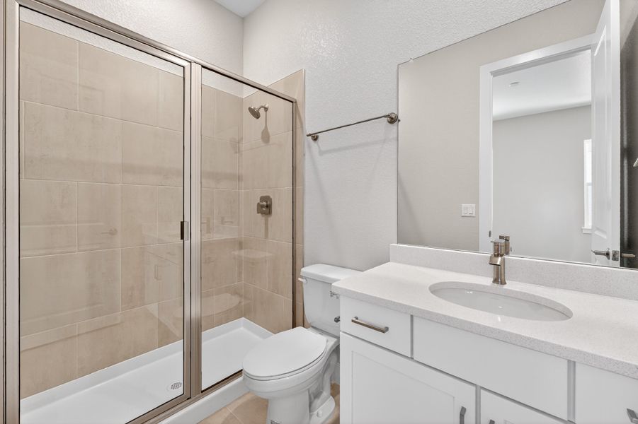 Furnished interior view inside a new home in Trailstone, Arvada (Image 12).