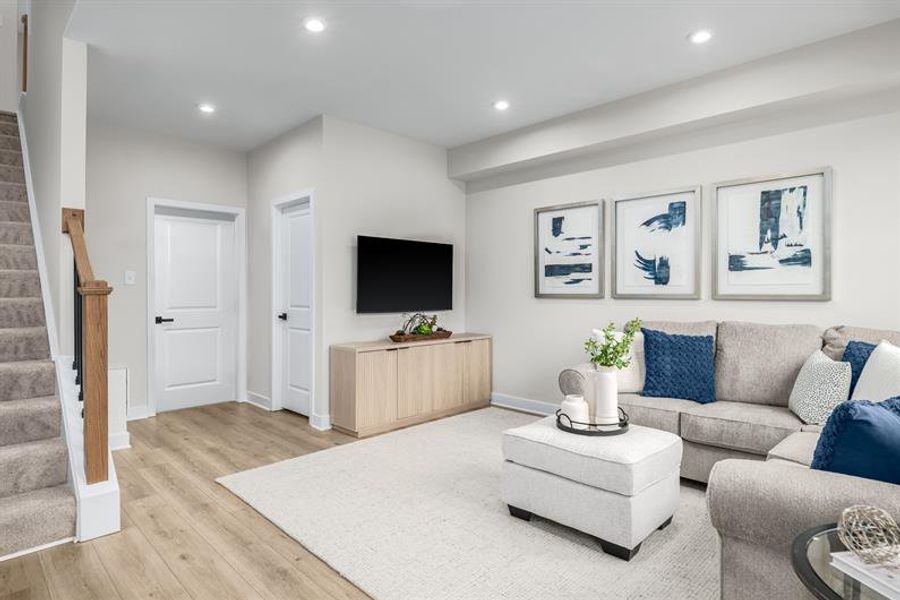Representative furnished interior of a home built from the Traditional Clarendon by Ryan Homes in Northerly, Charlotte (Image 32).