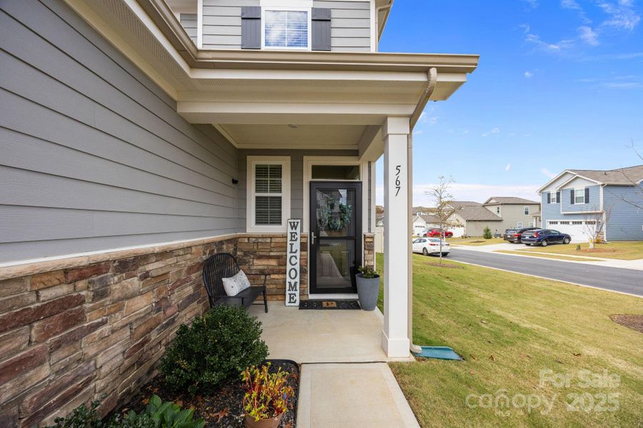Exterior details and patio area of a home in The Meadows at Asbury Ridge, York (Image 26). Exterior details and patio area of a home in The Meadows at Asbury Ridge, York (Image 26).